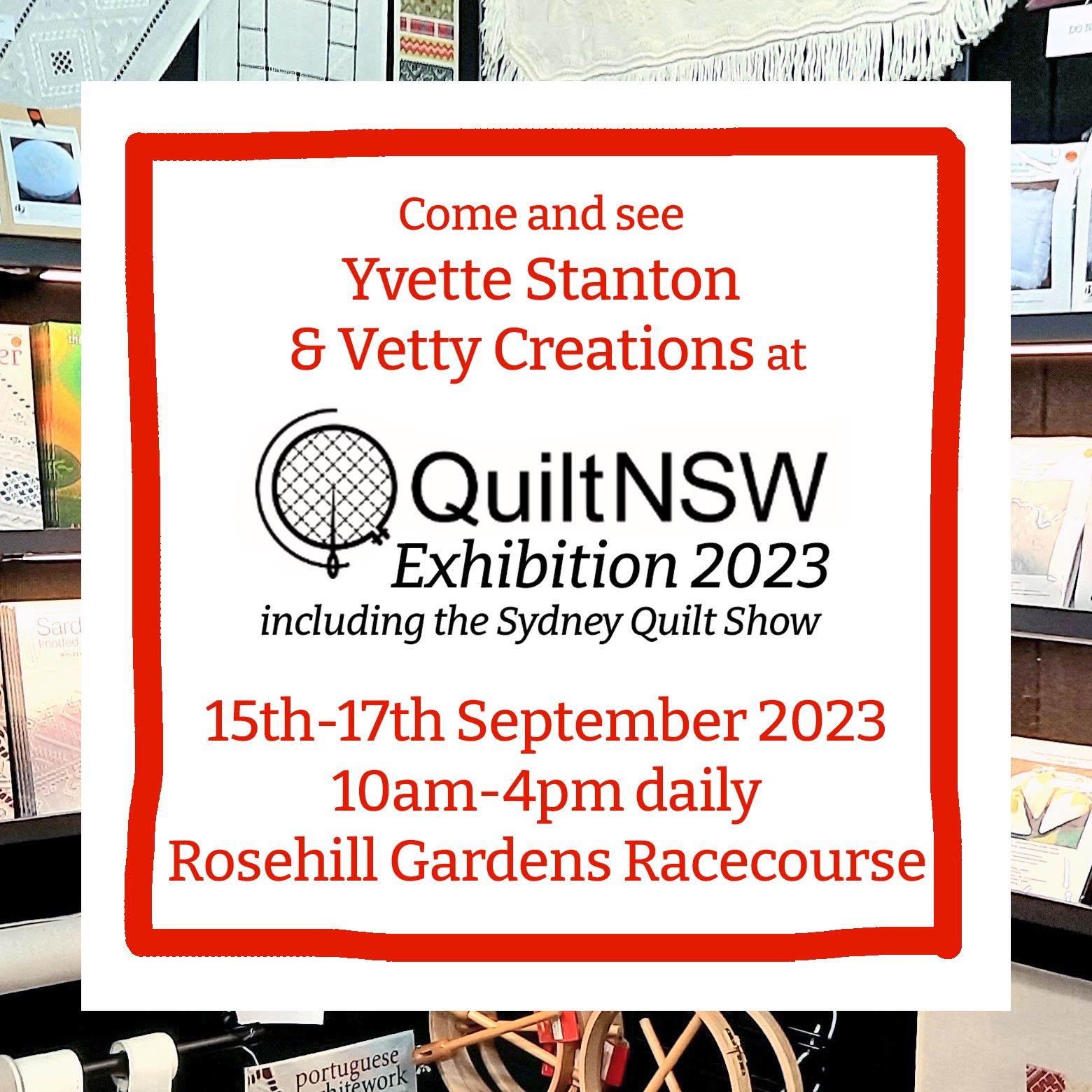 Vetty Creations at QuiltNSW CraftAlive
