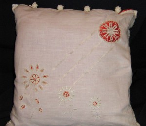 Anna flower and sun cushion