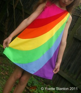 rainbow dress front