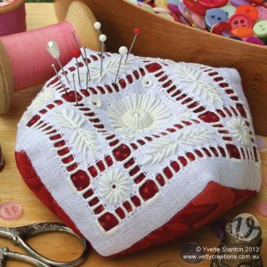 Portuguese Whitework biscornu