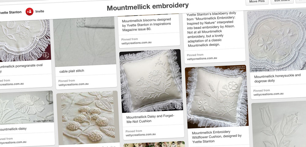 Mountmellick embroidery Pinterest board