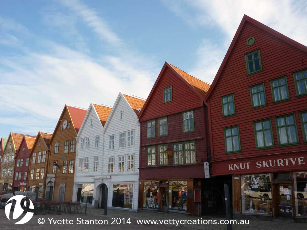 wonky Bryggen buildings