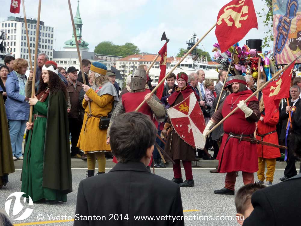 Re-enactors in the parade