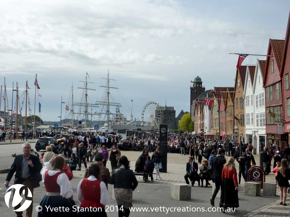 17th May celebrations in Bryggen