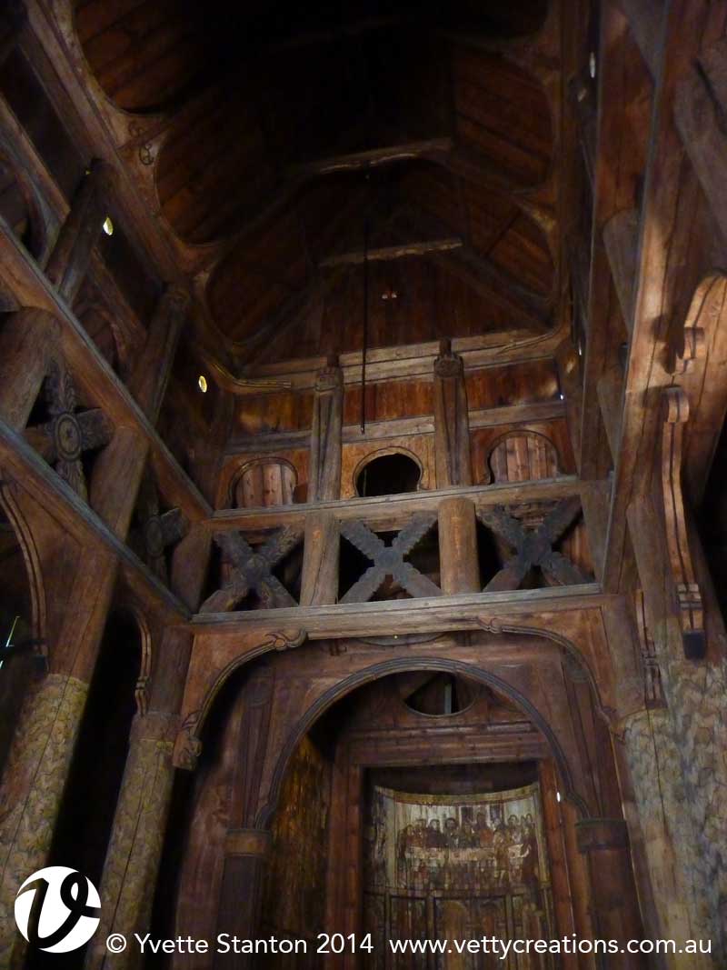 Inside the Stave Church