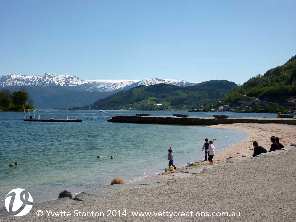 Summer time by the fjord (to me it was still quite cold...!)