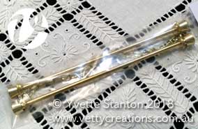 12cm brass bell pull hangers