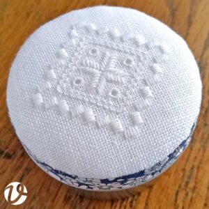 Hardanger Embroidery Tin