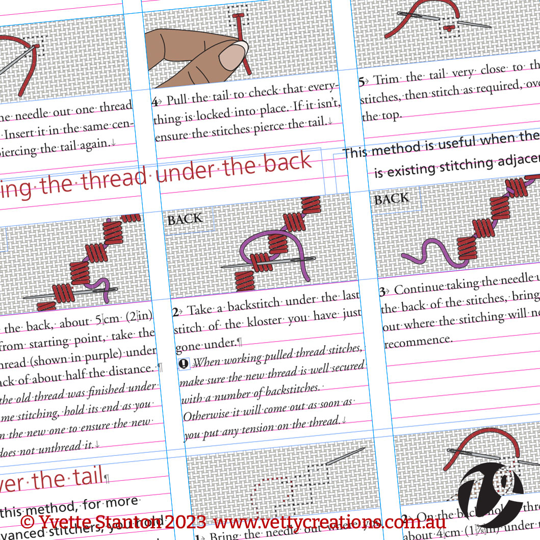 page layout from one of Yvette's books