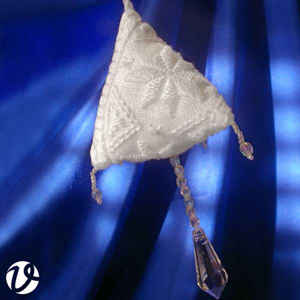 Organza Hardanger Ornament